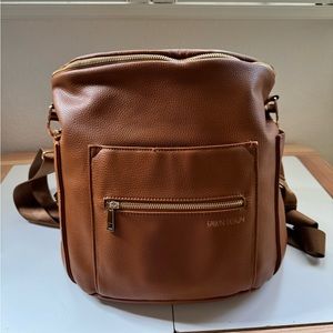 Fawn Design Saddle Leather Diaper Bag